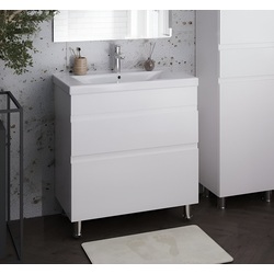 Set dulap cu lavoar Supraten Puatu 100 + Sava 2100 (White)