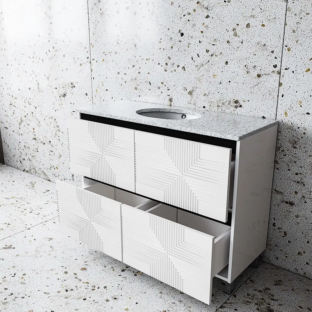 Set dulap cu lavoar Supraten Ruan 100 + GR 100 (White)