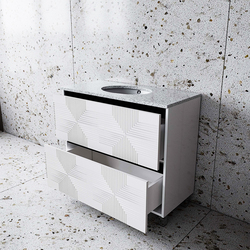 Set dulap cu lavoar Supraten Ruan 85 + GR 85 (White)