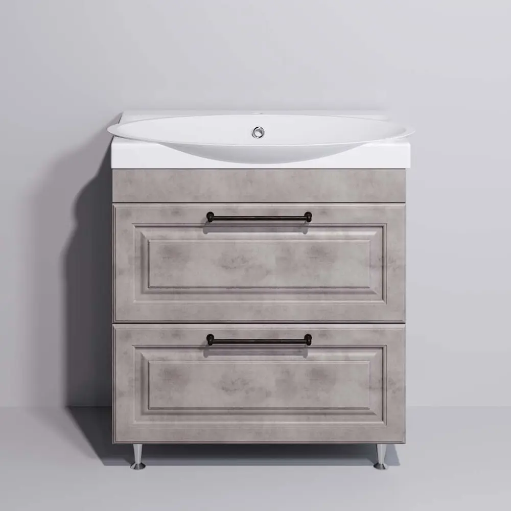 Set dulap cu lavoar Supraten Santi 80 (Beige)