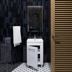 Набор тумбы с раковиной Supraten Sava 55 (White) Thumb