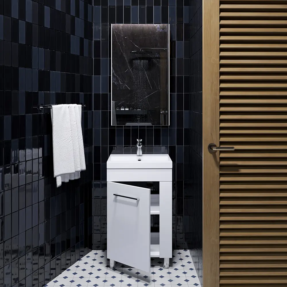 Набор тумбы с раковиной Supraten Sava 55 (White)