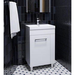 Set dulap cu lavoar Supraten Sava 55 (White)