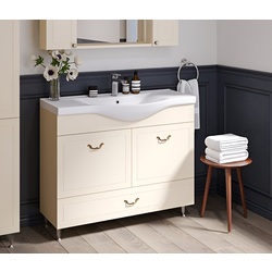 Set dulap cu lavoar Supraten Tuluza 80 + 7080 (Beige)