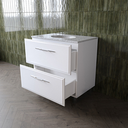 Набор тумбы с раковиной Supraten Uaza 85 + GR 85 (White) Thumb