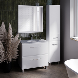 Набор тумбы с раковиной Supraten Uaza 85 + GR 85 (White) Thumb