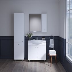 Набор тумбы с раковиной Supraten Valua 90 + 7090 (White) Thumb