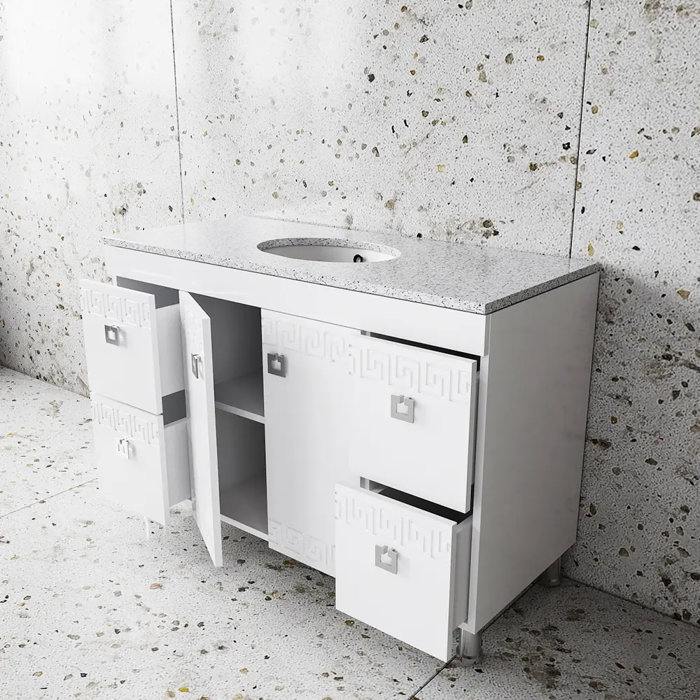 Set dulap cu lavoar Supraten Versailles 120 + GR 120 (White)