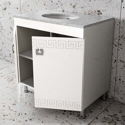 Набор тумбы с раковиной Supraten Versailles 85 + GR 85  (White) Thumb