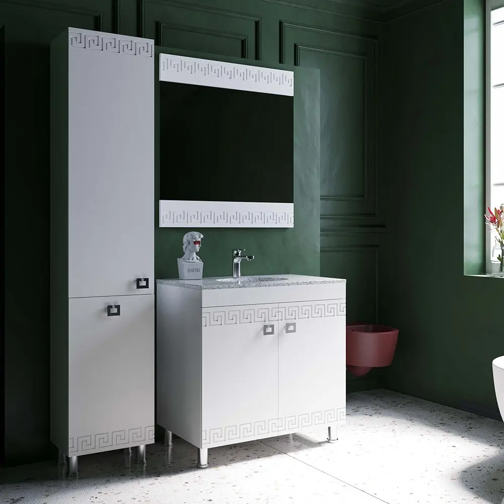 Набор тумбы с раковиной Supraten Versailles 85 + GR 85  (White)