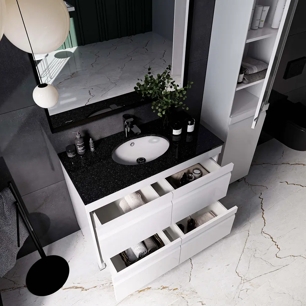 Set dulap cu lavoar Supraten Viscon 120 + GR120 (White)