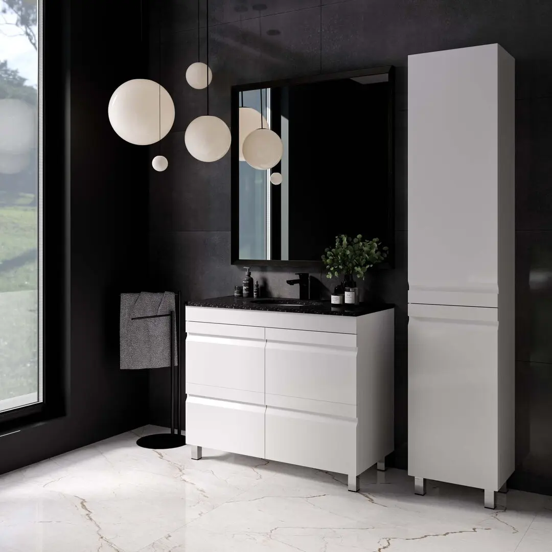 Set dulap cu lavoar Supraten Viscon 120 + GR120 (White)