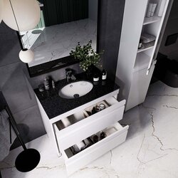 Set dulap cu lavoar Supraten Viscon 75 + GR75 (White) Thumb