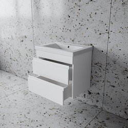 Set dulap suspendat cu lavoar Supraten Puatu 65 + 2065 (White) Thumb