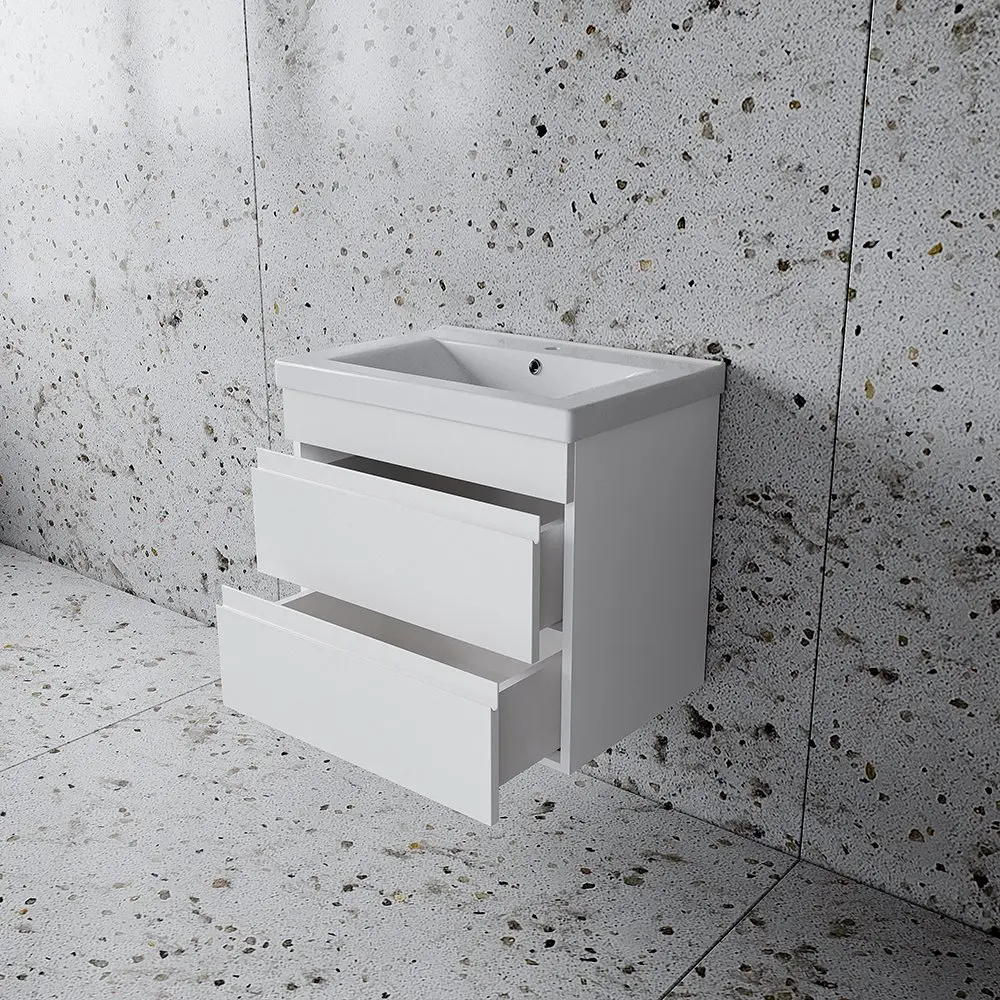 Set dulap suspendat cu lavoar Supraten Puatu 65 + 2065 (White)