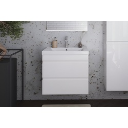 Set dulap suspendat cu lavoar Supraten Puatu 65 + 2065 (White)