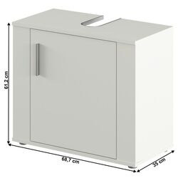 Dulap sub lavoar Tempo Kondela Lessy 02 (White Matt) Thumb