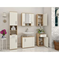 Dulap sub lavoar Tempo Kondela Lessy New 02 (Sonoma Oak/White Matt) Thumb