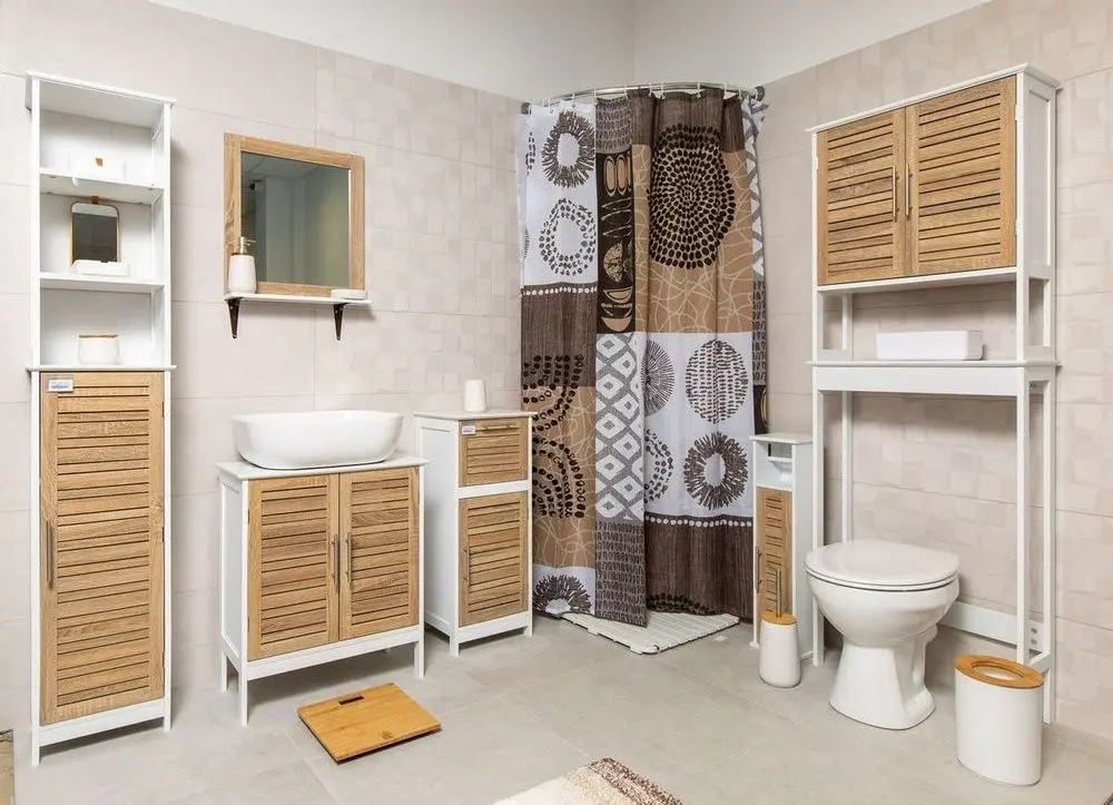 Dulap sub lavoar Tendance Stockholm (White/Natural)