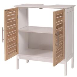 Dulap sub lavoar Tendance Stockholm (White/Natural) Thumb