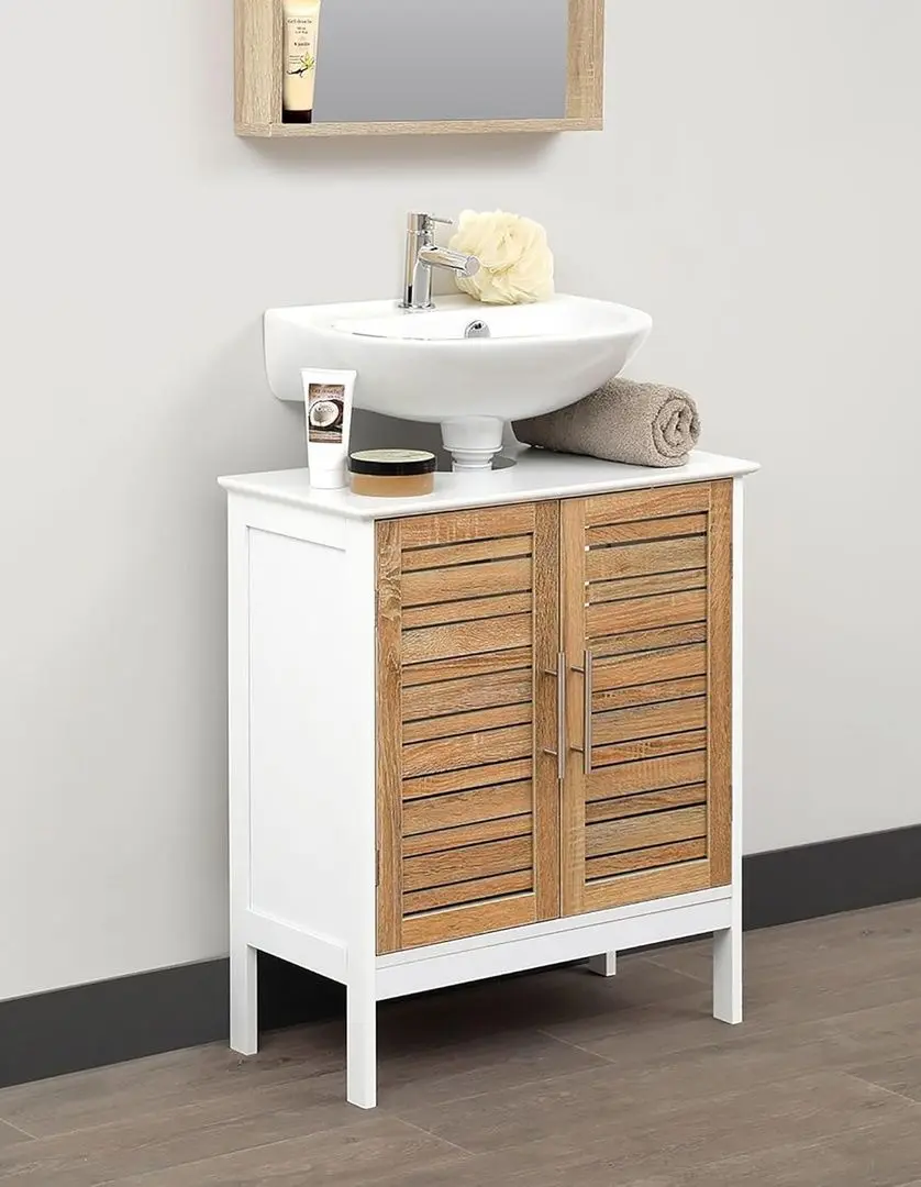 Dulap sub lavoar Tendance Stockholm (White/Natural)