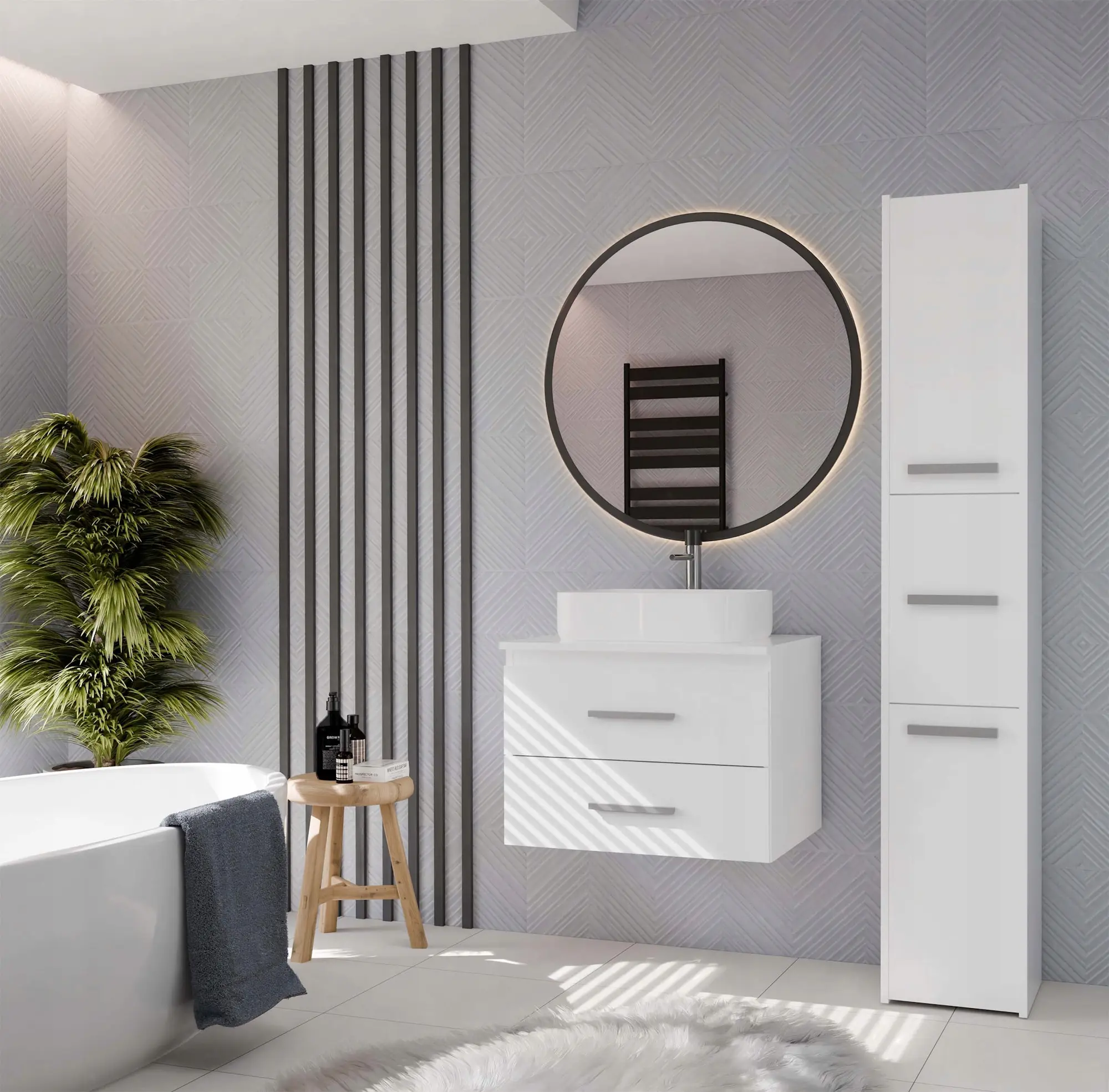 Тумба под умывальник TopEshop Nel 60 (White) - 2