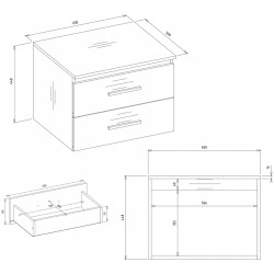 Тумба под умывальник TopEshop Nel 60 (White) Thumb