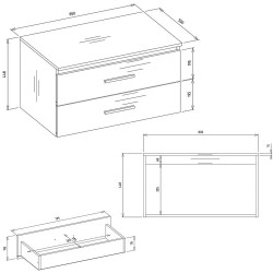 Тумба под умывальник TopEshop Nel 80 (White) Thumb