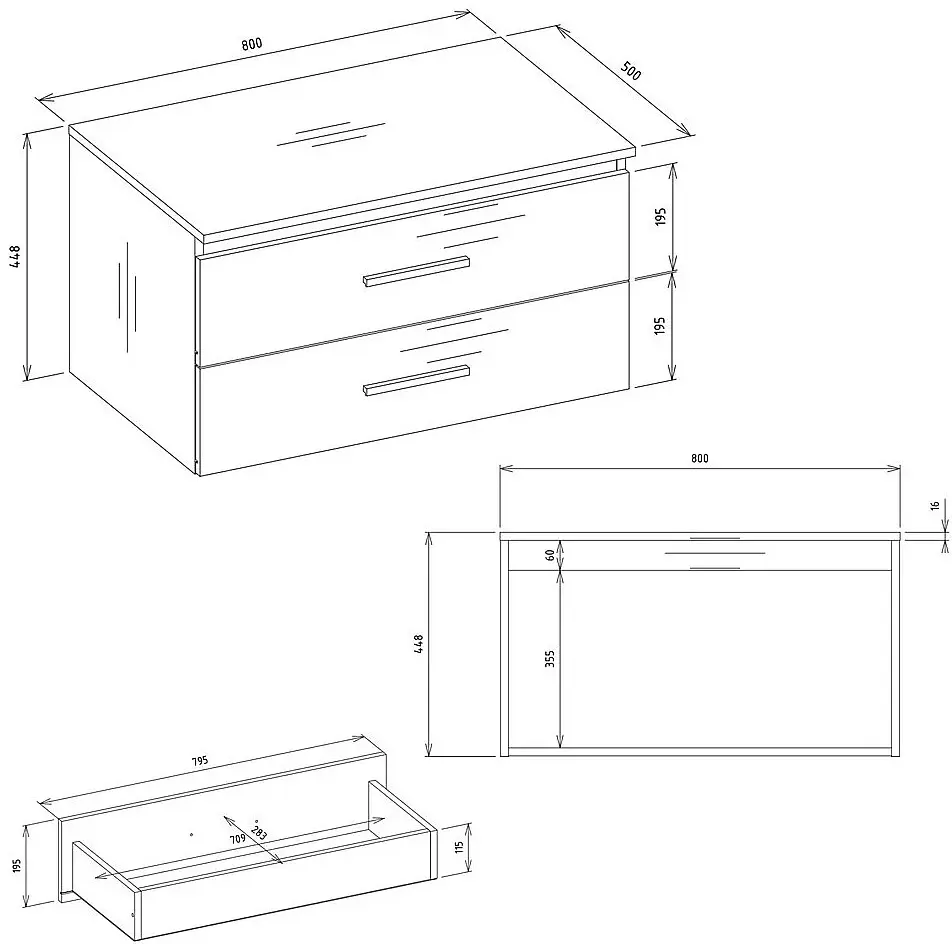 Тумба под умывальник TopEshop Nel 80 (White) - 7