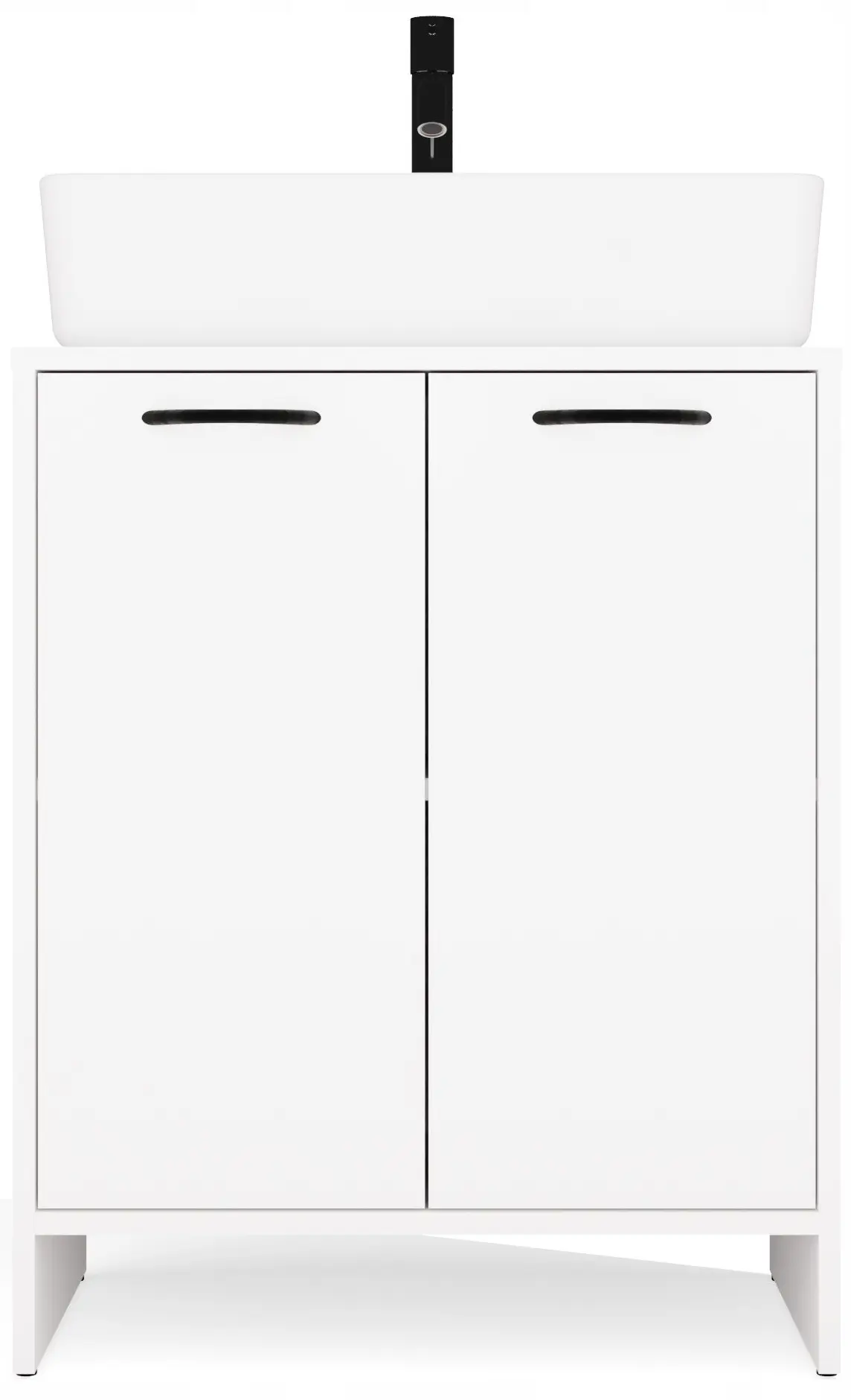 Tumba sub lavoar TopEshop Nina 2DUM (White) - 3