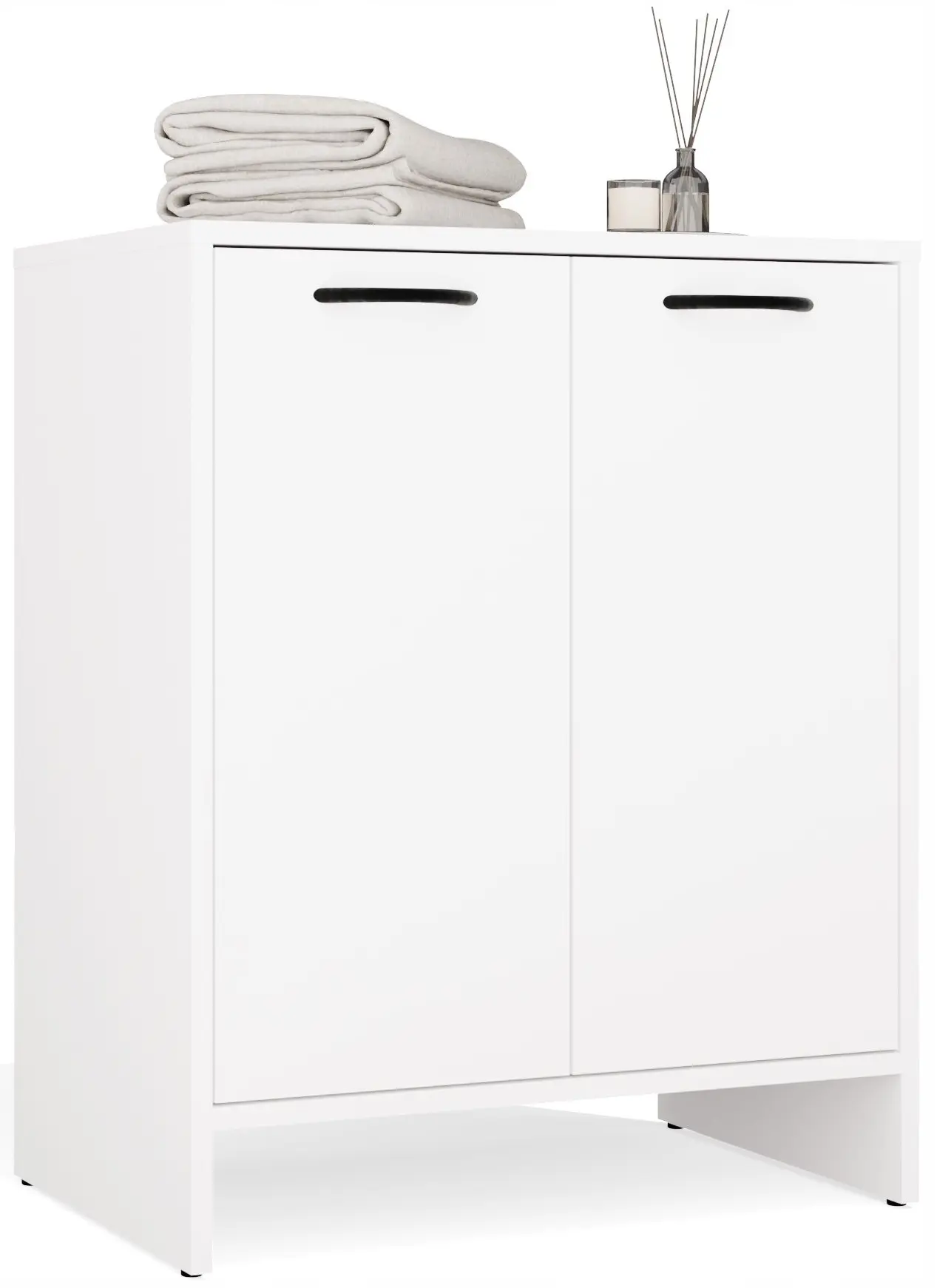 Tumba sub lavoar TopEshop Nina 2DUM (White) - 4