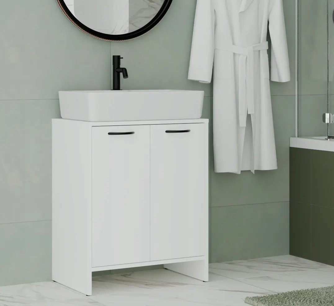 Tumba sub lavoar TopEshop Nina 2DUM (White)