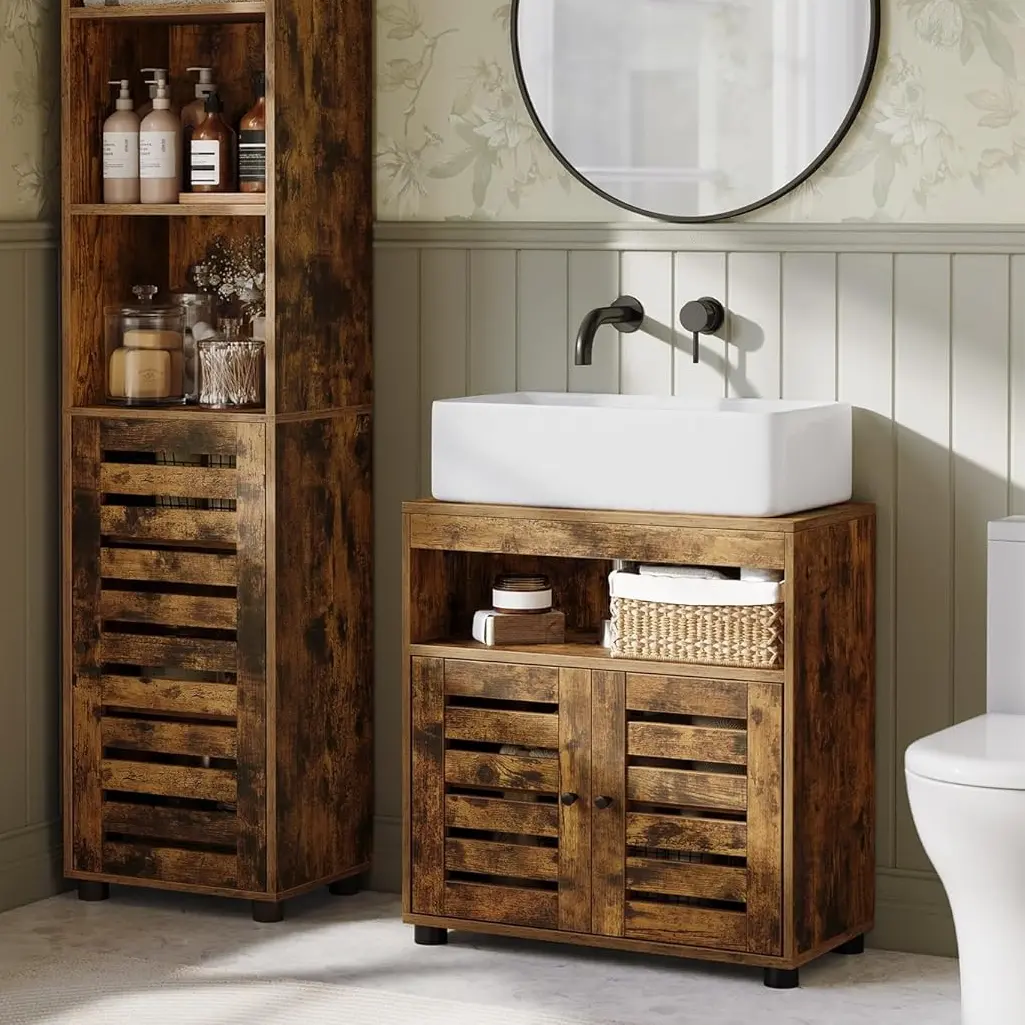 Тумба под умывальник Vasagle BBK04BX (Rustic Brown) - 5