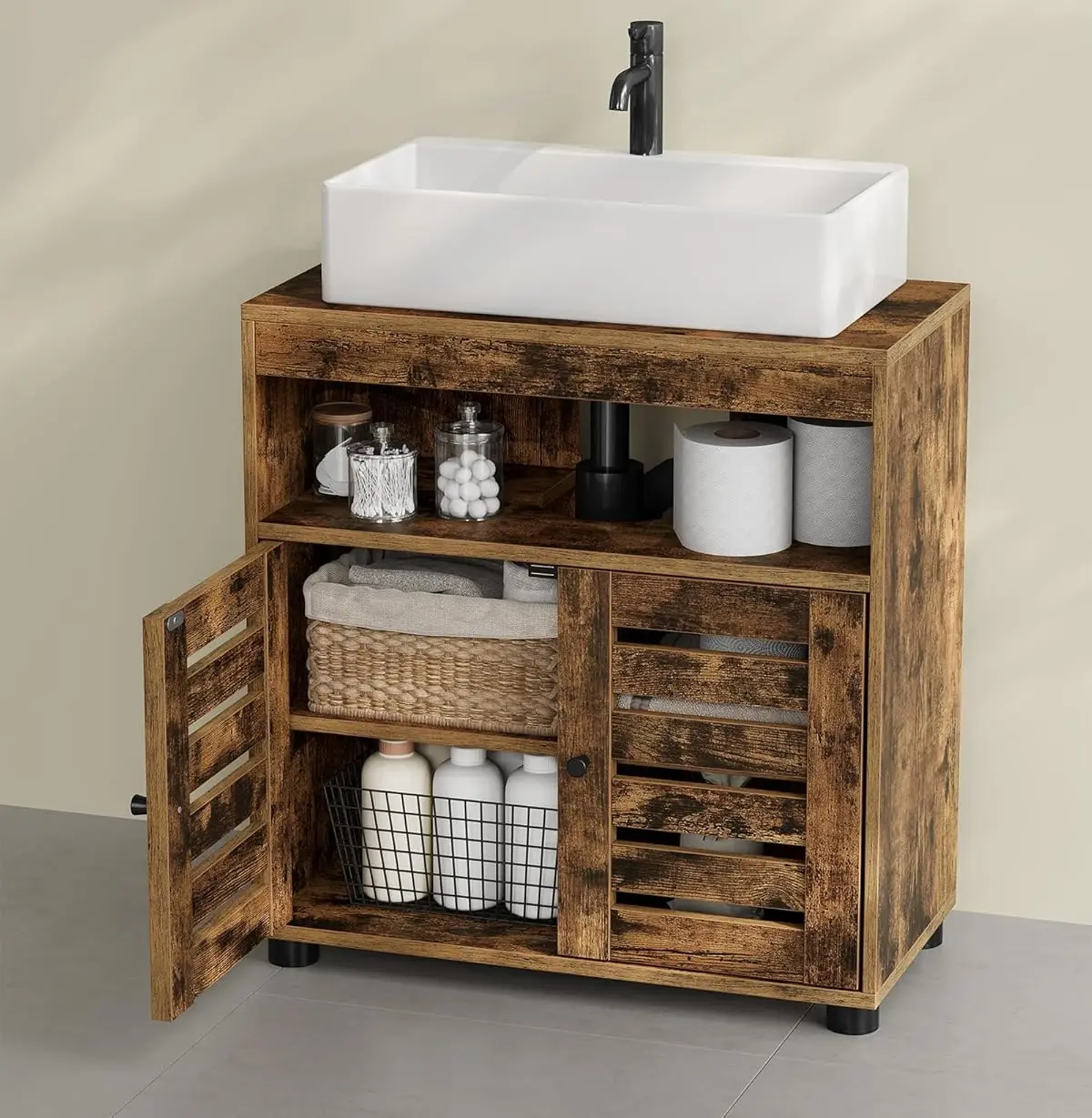 Тумба под умывальник Vasagle BBK04BX (Rustic Brown) - 6