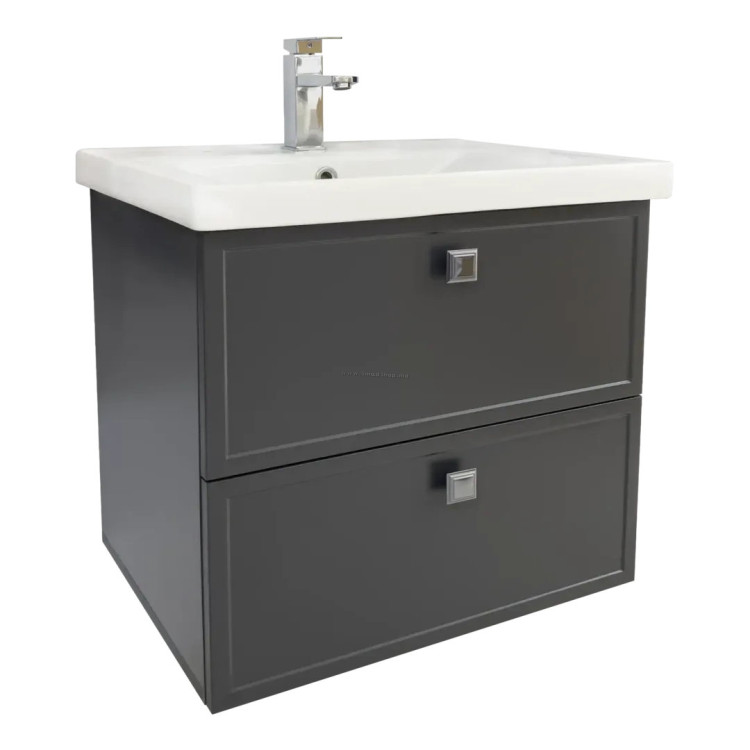 Dulap cu lavoar Vasto Furniture Alicante/Sava 2S 600mm (Anthracite)