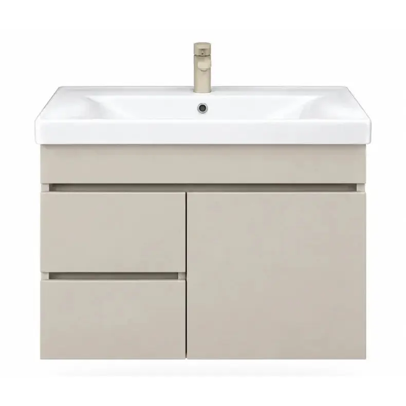 Dulap cu lavoar suspendat Vasto Furniture Angel/Sava 1U2S 800mm (Latte) - 2