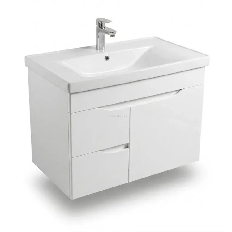 Тумба с умывальником подвесная Vasto Furniture Print/Sava 2S1U 800mm (White)