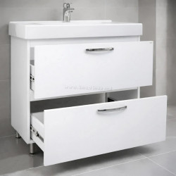 Dulap cu lavoar Vasto Furniture Agat/Sava 2S 1000mm (White)