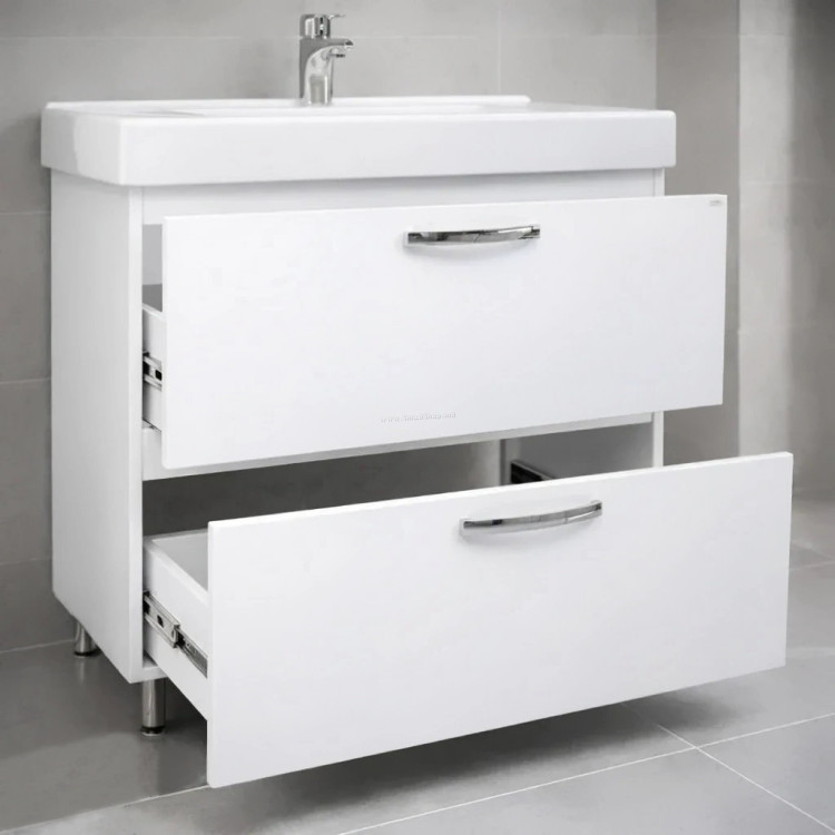 Тумба с умывальником Vasto Furniture Agat/Sava 2S 1000mm (White)