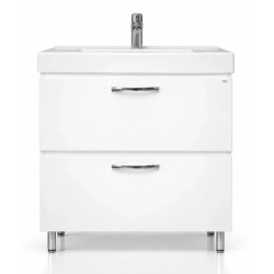 Dulap cu lavoar Vasto Furniture Agat/Sava 2S 700mm (White) Thumb