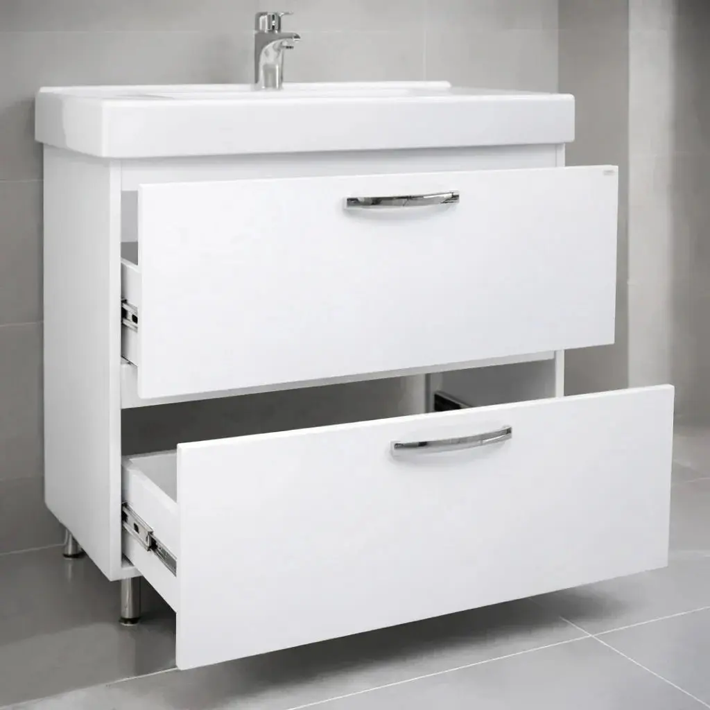 Dulap cu lavoar Vasto Furniture Agat/Sava 2S 700mm (White)