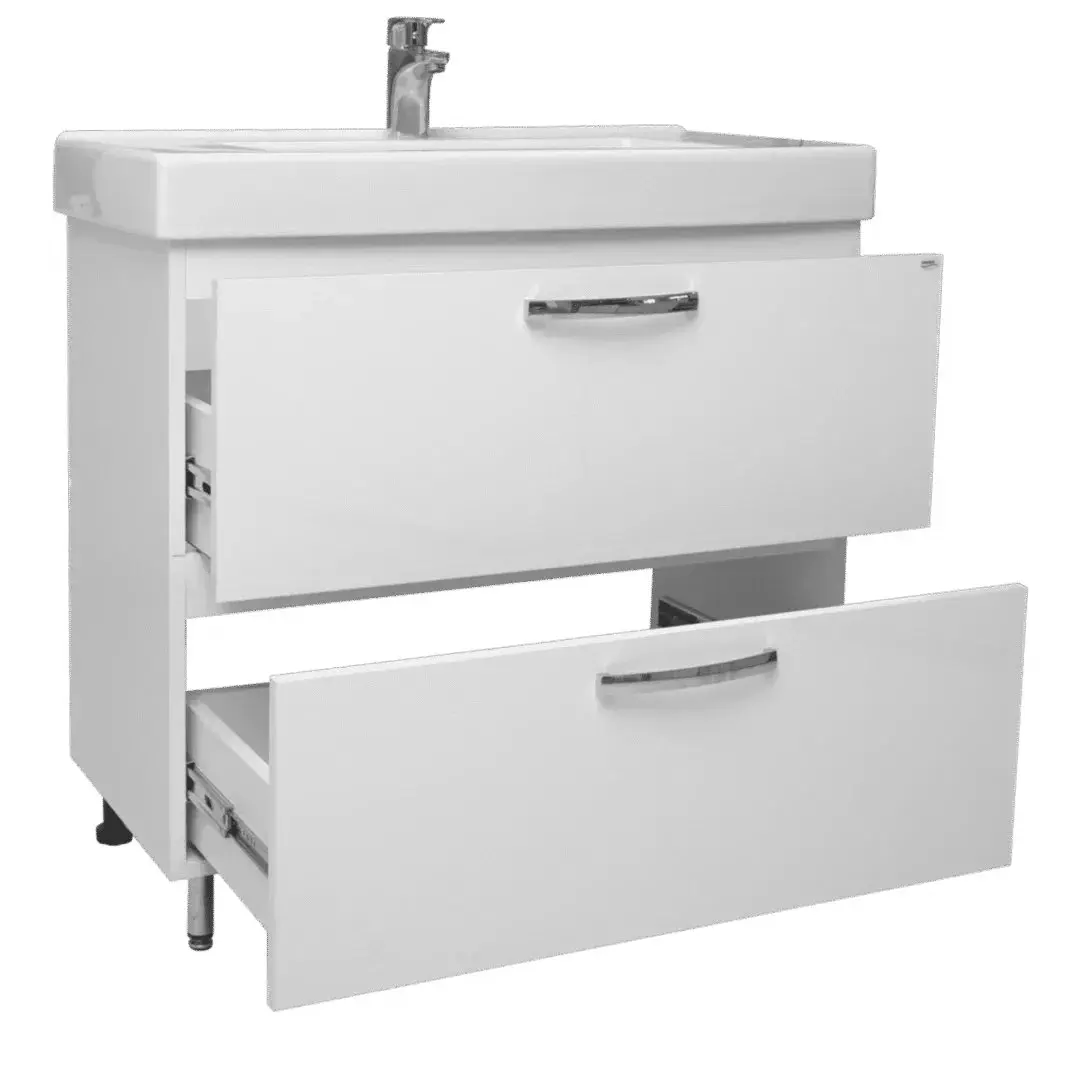 Dulap cu lavoar Vasto Furniture Agat/Sava 2S 900mm (White) - 3