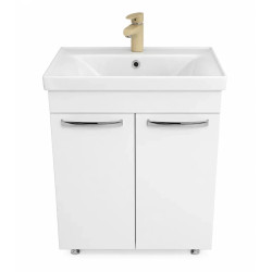 Dulap cu lavoar Vasto Furniture Agat/Sava 2U 600mm (White/Sonoma) Thumb