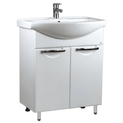 Dulap cu lavoar Vasto Furniture Delfin/Basic 2U 550mm (White) Thumb
