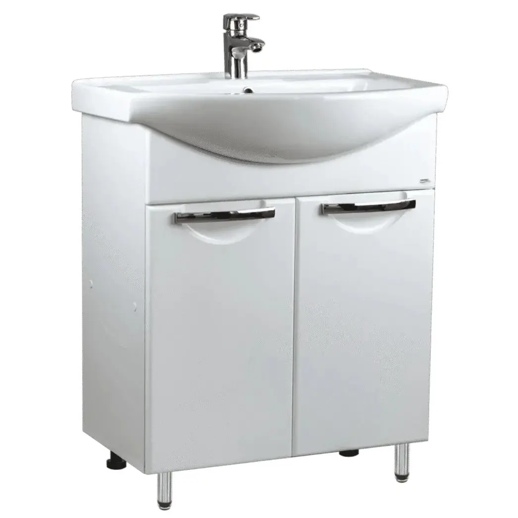Dulap cu lavoar Vasto Furniture Delfin/Basic 2U 550mm (White) - 2