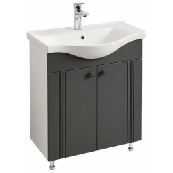 Dulap cu lavoar Vasto Furniture Palma/Basic 2U 650mm (Anthracite Matte) Thumb