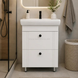 Dulap cu lavoar Vasto Furniture Palma/ML 2S 650mm (White)