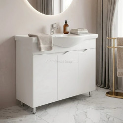 Dulap cu lavoar Vasto Furniture Print/Basic 3U 900mm (White)