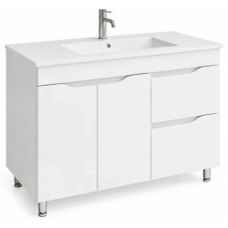 Dulap cu lavoar Vasto Furniture Print/BL 2S2U 1200mm (White) Thumb