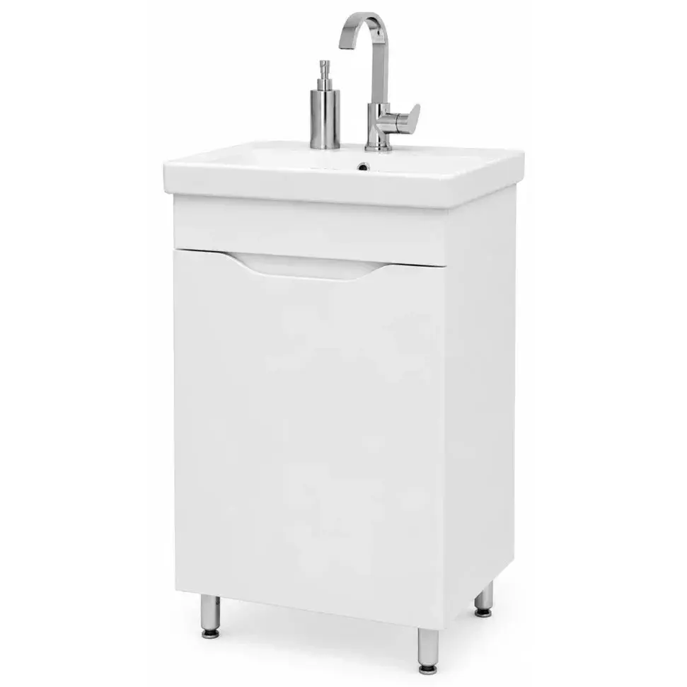 Dulap cu lavoar Vasto Furniture Print/Sava 1U 500mm (White) - 2